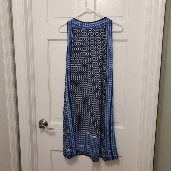 Max Studio Geometric Print Sleeveless Knit Dress Size Medium, Stretchy - Picture 7 of 8